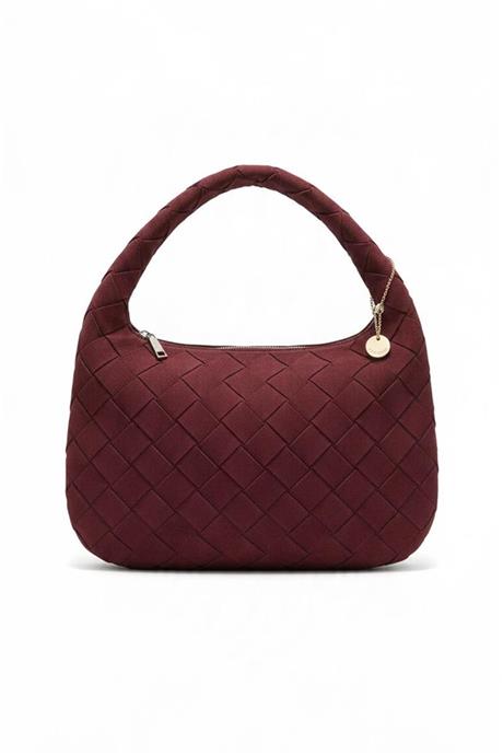 Borsa intrecciata effetto scamosciato POLLY